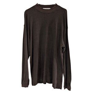 Perry Ellis Men's Lightweight Mock Turtleneck Sweater, XL, Brown, Cotton Rayon